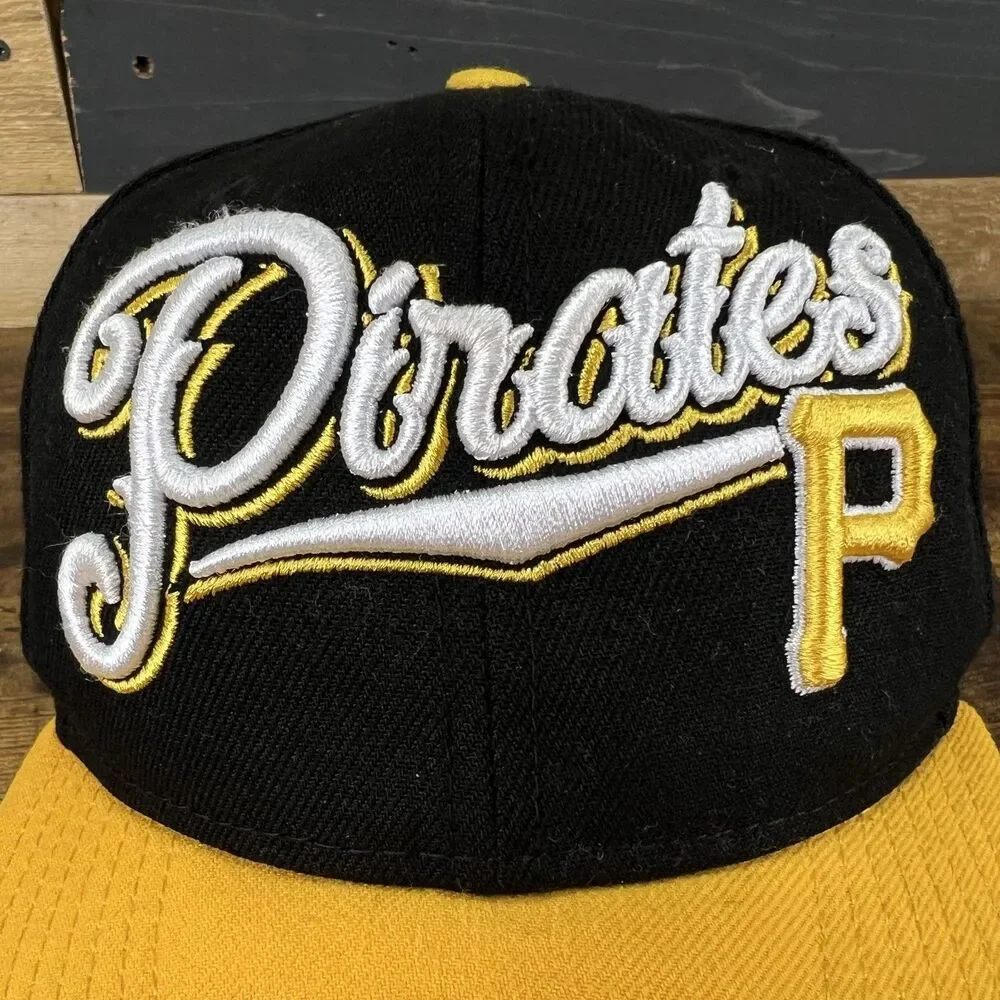 Pittsburgh Pirates New Era 9FIFTY Youth Snapback Hat Black Yellow MLB Kids Cap